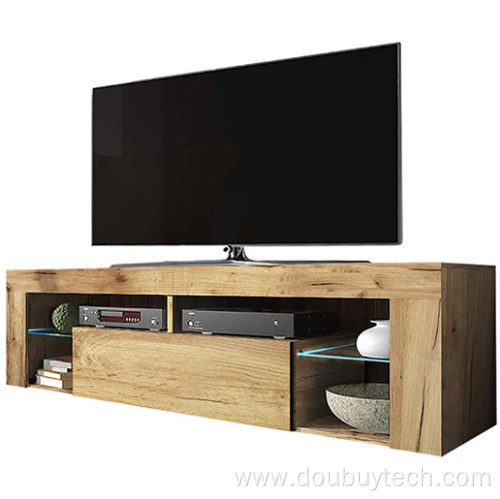 High Gloss UV Wooden LED TV Stand Cabinet